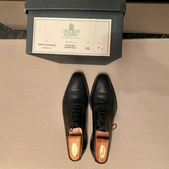 Crockett & Jones Oxford shoes - black size 8 - Picture 5 of 5